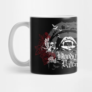 My Bloody Valentine - Bloody Kisses, Dark Love, Death Cupids, Goth Love Mug